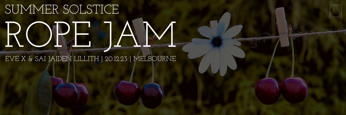 It’s been a HUGE year! To ‘wind’ down @TheEveX & @JaidenLillith are holding a rope jam… come, play, chat, frolic! 20.12 | Melbourne events.humanitix.com/melbourne-summ…