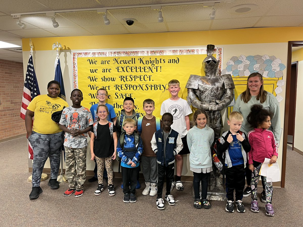 NewellGI's tweet photo. Congratulations to this week’s The Knights’ Way ticket winners! Thanks for being Respectful, Responsible, and Safe! #KnightsofNewell https://t.co/X6t359X281