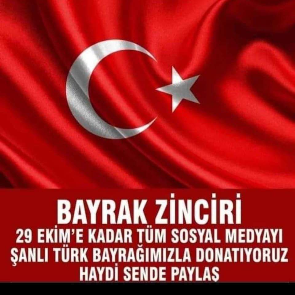 Bir bayrak da sen koy...👇