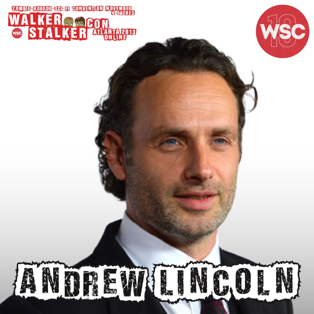 WalkrStalkrCon's tweet photo. "ANNOUNCEMENT"! In 2013, our final guest is Andrew Lincoln. Want to talk about going crazy when you get a call that #AndrewLincoln can come to your convention? We went nuts and so did the attendees! It was Andy's first convention ever. Such an honor to have him at #WSCAtlanta https://t.co/FxOySxtCZ6