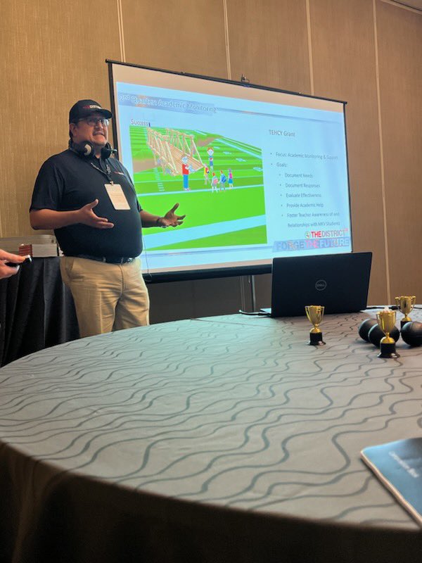 pacovey's tweet image. Great turnout for our @YsletaISD FSP presentation on Homeless/Foster students @ACETXorg 2023. Jackie and Raul did an amazing job representing #TheDistrict. They scored a touchdown! #YISDFSP #ServiceExcellence #DistrictOfChampions