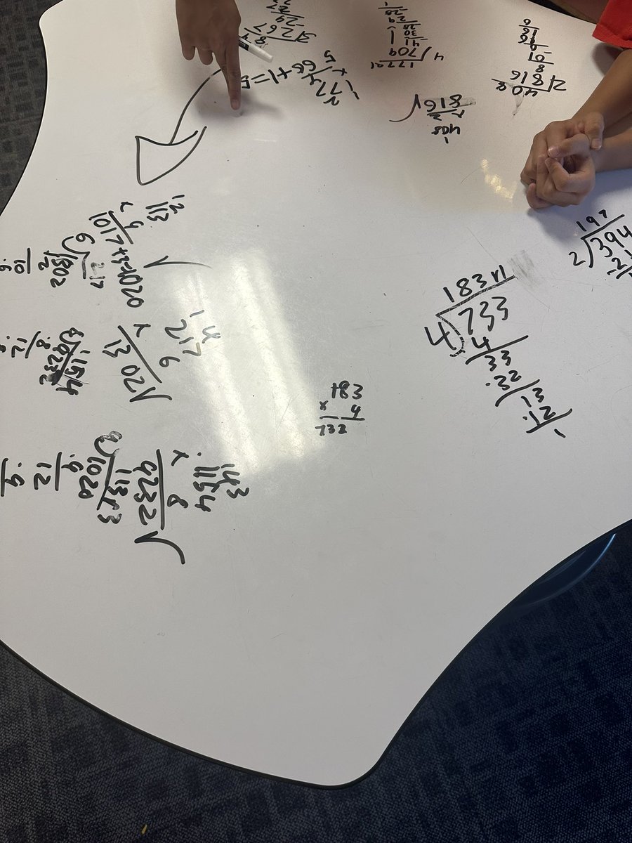 bartlettspears's tweet photo. I was invited into a fourth grade classroom to show the wonders of BTC. My favorite part was the self- grading, “all right so far” for long division 🤣. @pgliljedahl https://t.co/2a0gGA5Ivu