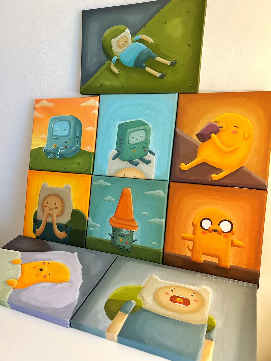 don’t forget my lil adventure time canvas paintings r still available <3
