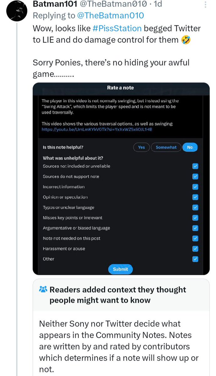 Community Notes & Violations tweet media