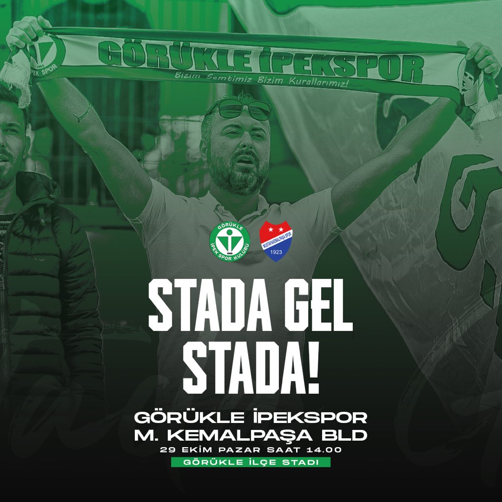 gorukleipeksk's tweet photo. Haydi Görükle Maça!

Cumhuriyetin 100. Yılında sahamızda Mustafakemalpaşa Belediyespor’u konuk ediyoruz. https://t.co/rX5ZQFcHSl