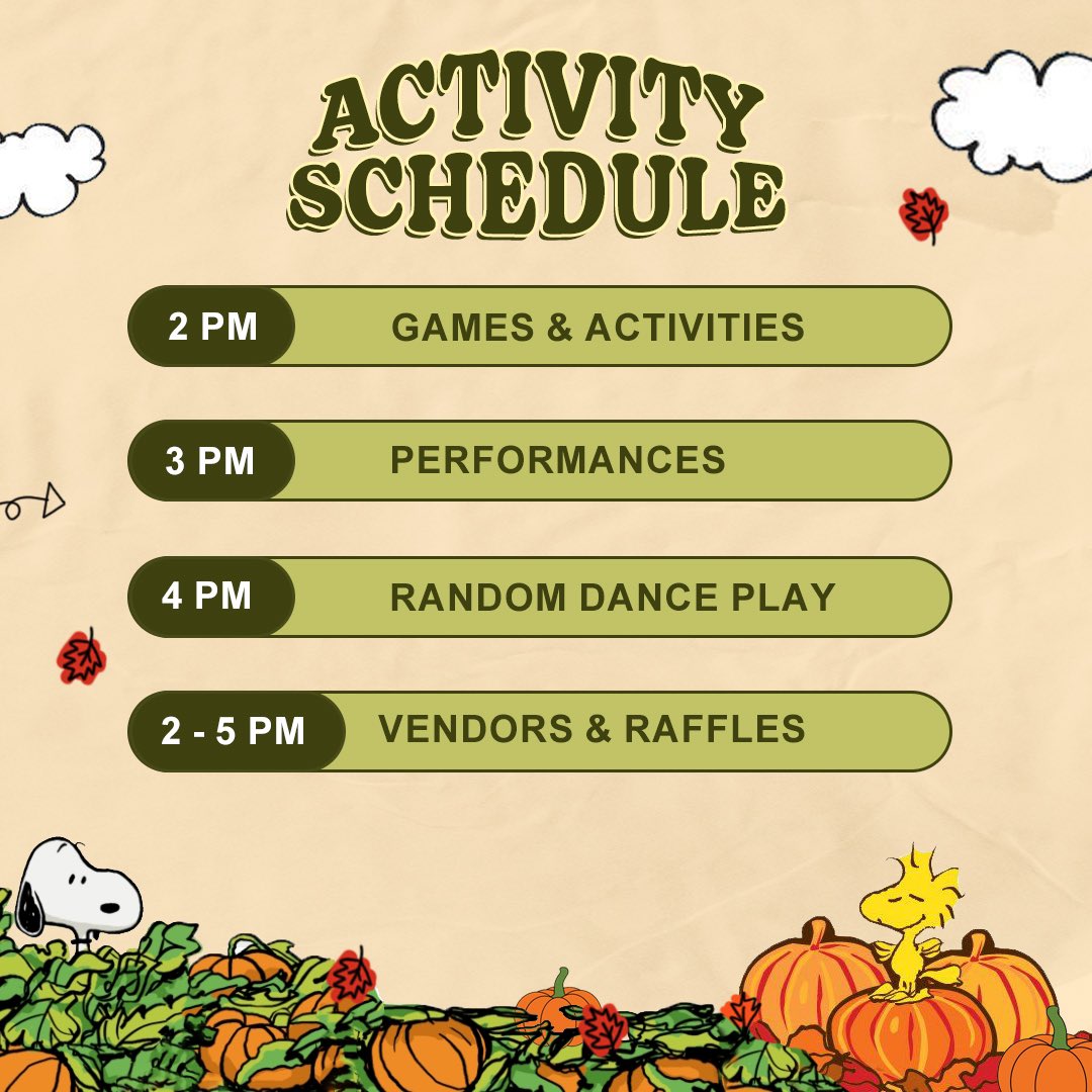 clehaven's tweet photo. ☁️ K-Pop Fall Festival 🍁

Join us for our first ever K-Pop Fall Festival

🍂 Nov. 11, 2023

🧺 2:00 PM - 5:00 PM

⛺️ The REC of Grapevine
1175 Municipal Way,
Grapevine, TX 76051

🎟️ $5 Entrance Fee &amp; Free Parking. (ticket link will be released soon) https://t.co/2wZjZIxtXW