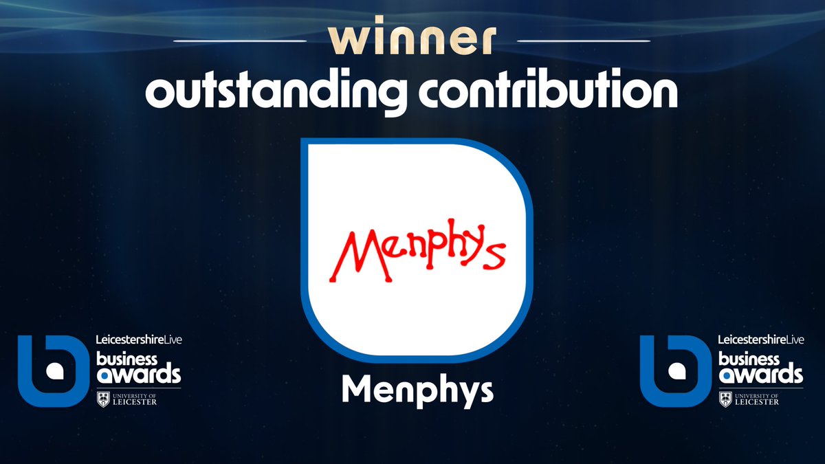 Our final award is the Outstanding Contribution Award. Going to a very worthy winner, a charity that provides amazing services supporting children & young people with disabilities - @MenphysUK. Huge congratulations! Keep up the amazing work! 💙 #ad #LeicsLiveBusinessAwards