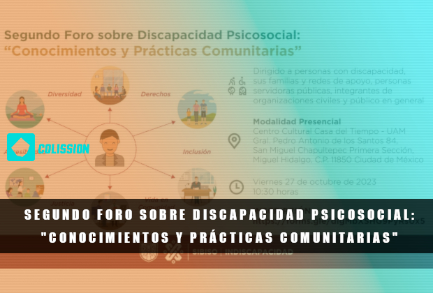 colission's tweet photo. Asiste al Segundo Foro sobre Discapacidad Psicosocial: “Conocimientos y Prácticas Comunitarias”
Organizado por @indiscapacidad_  

Conoce más en este enlace:  https://t.co/fivMG9RHUB

Y regístrate acá, para asistir al foro: https://t.co/dbScfHI2B6 https://t.co/mRbmGWMKlv