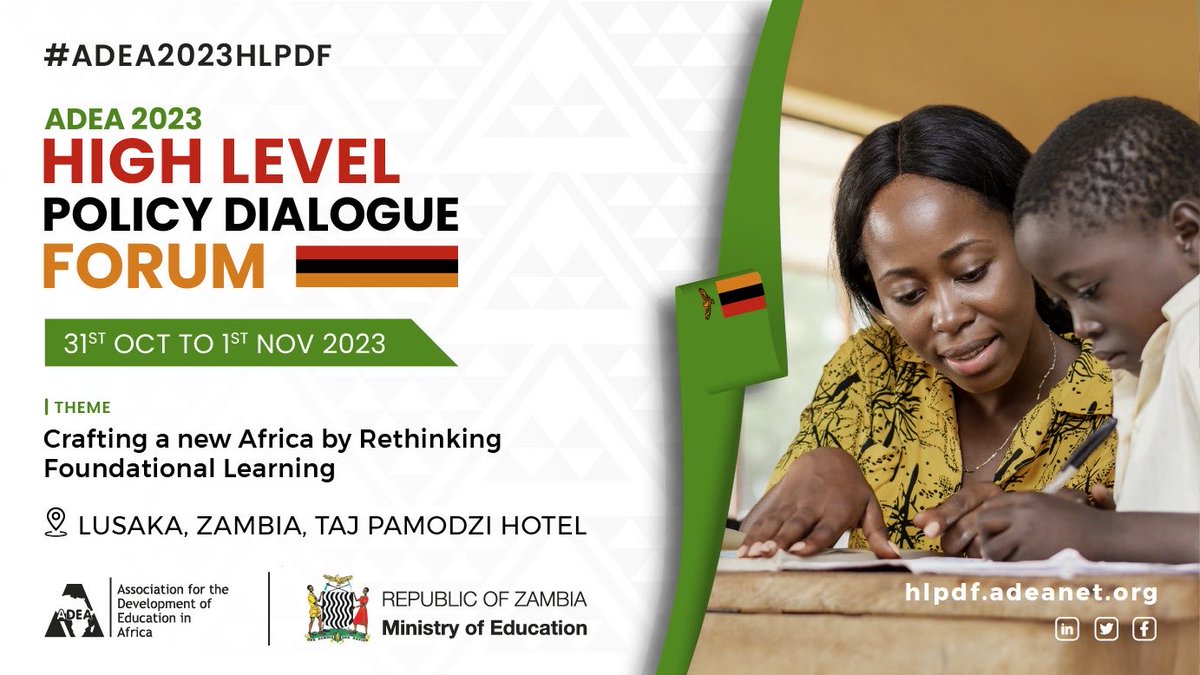 Join an all important convergence of Foundational Learning stakeholders in Africa! 

The 2023 ADEA High-Level Policy Dialogue Forum on Foundational Learning.

Theme: Crafting a new Africa by Rethinking Foundational Learning