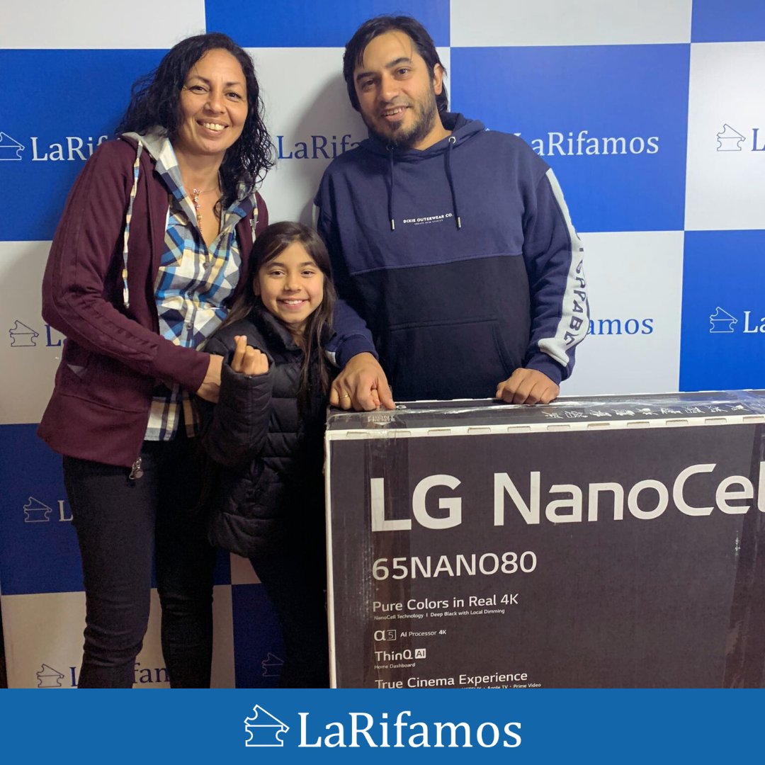 Esta familia ❤️ se llevó una #TVLG de 65". Este viernes sorteamos una TV de 55", ¿quién se la lleva para su casa??? 🍿🍿

larifamos.com