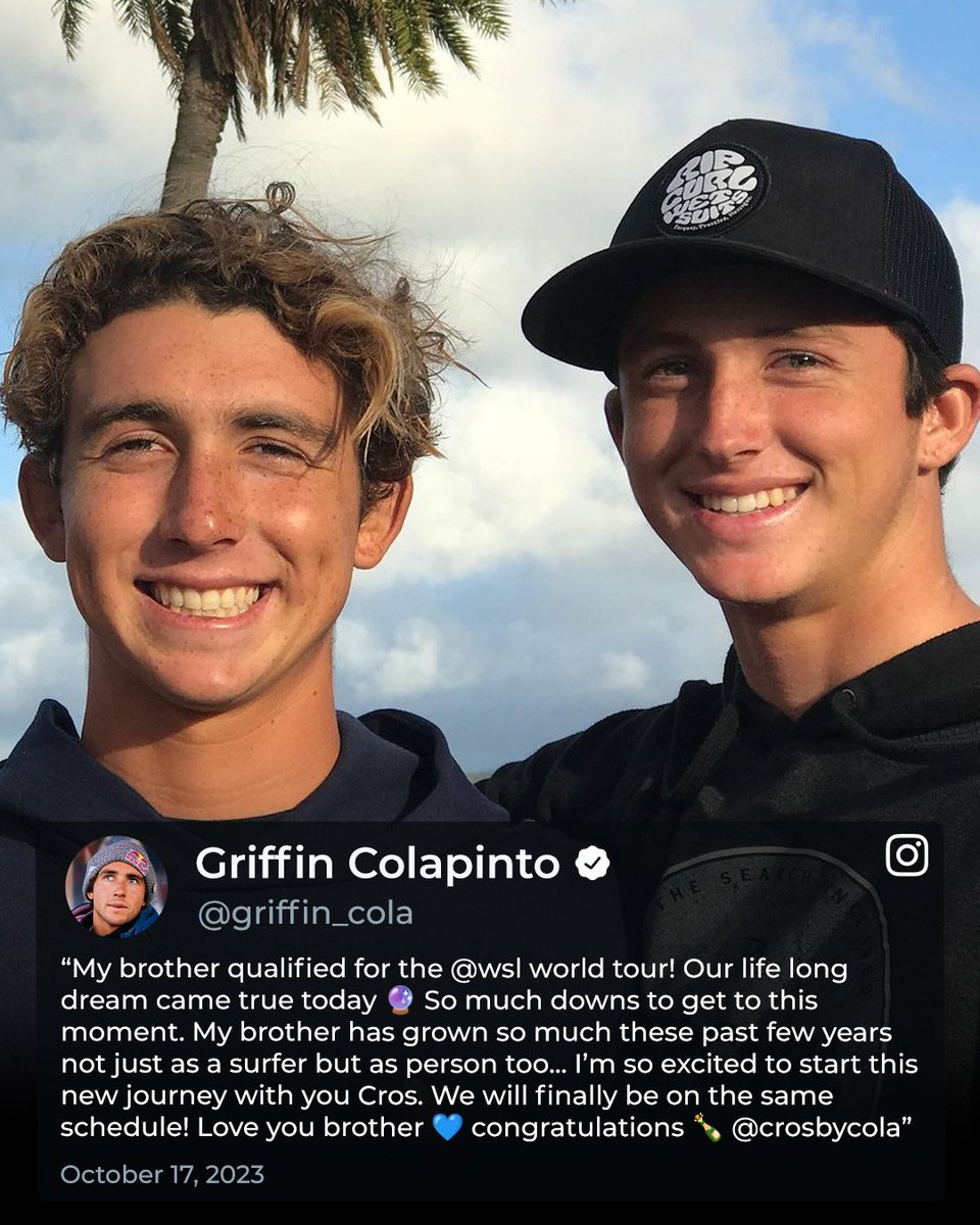 The Colapinto brothers are on the 2024 CT! 
#GriffinColapinto #CrosbyColapinto