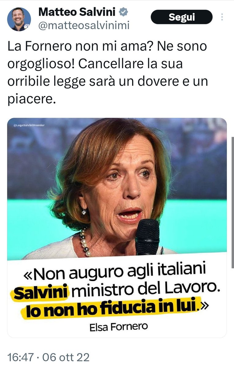 Per #Salvini è un dovere e un piacere peggiorare la #leggefornero.

#leggedibilancio #SalviniPagliaccio #IMBECILLI_al_potere #26ottobre