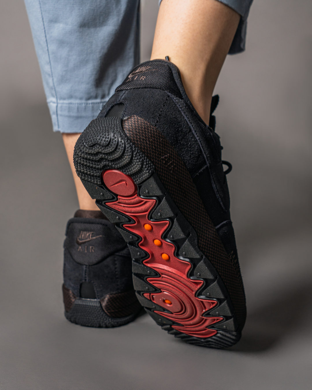 NIKE ☆ Wmns Air Force 1 Wild 'Black Velvet Brown' Size 7 - Nike Air Force 1 Wild Black Velvet Brown W for sale