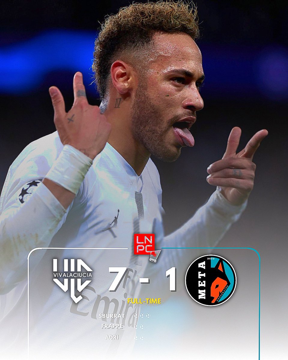 🖤FULL-TIME🤍
🏆| <a href="/LNPCup/">LNPC - Cup & League</a> 
🗓️| 6ª Giornata
🆚| <a href="/Meta_UnderRated/">Meta UnderRated</a> 
✅| 7️⃣-1️⃣

⚽️⚽️⚽️| <a href="/HSburrat/">id:Gerry_scottyswag</a> 
⚽️⚽️| @frappeproclub
⚽️⚽️| <a href="/xAdriii/">adr7i</a> 

🌟| <a href="/xAdriii/">adr7i</a>