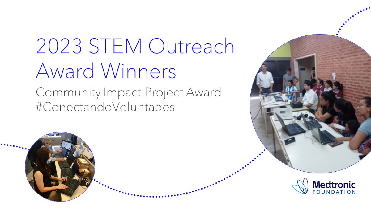 Congratulations to the STEM Outreach Award winners! The #ConectandoVoluntades team in Argentina worked together to provide access to technology, technical education, and virtual classes for students who otherwise may not have those opportunities within their regular education.