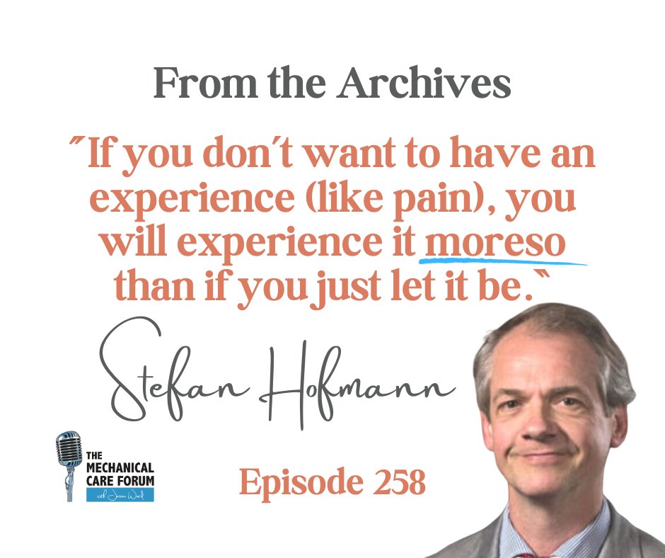 #tbt From a psychotherapist and international authority on Cognitive Behavioral Therapy (CBT)... Do you agree? Hear the context of his comment and the entire conversation from the archives! mechanicalcareforum.com/podcast/258 #mcareforum #CBT #McKenzieMDT