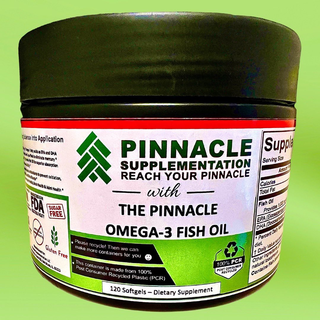 pinnaclesupp's tweet photo. New Product Launch! 🚀

The Pinnacle Omega-3 Supplement is here…

❇️ 1,000 mg of Omega-3 fatty acids per softgel (600 mg EPA and 400 mg DHA)

❇️ 100% Triglyceride Fish Oil for superior absorption and bioavailability

❇️ Purified to eliminate mercury

https://t.co/eVFLKuz9yd https://t.co/aFMtjwzTfH