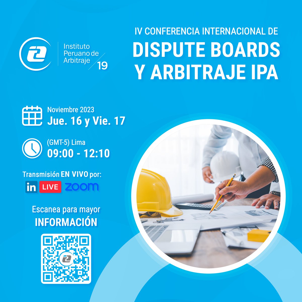 ipaperu's tweet image. #EventoIPA | IV Conferencia Internacional de Dispute Boards y #Arbitraje #IPA

📝 Regístrate👇🏻
🌐 ipa.pe/iv-dispute-boa…

🌟 Todos los asistentes recibirán un certificado digital GRATUITO, solo necesitas registrarte y conectarte a través de Zoom.

¡Los esperamos!

#DisputeBoards