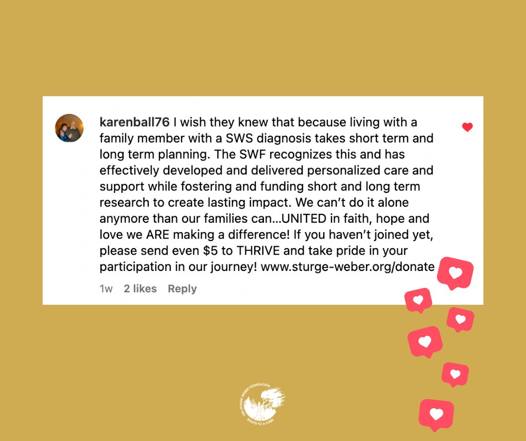 SturgeWeber's tweet photo. This is our WHY, our mission, our reason! Join us today and let's conquer the world, one donation at a time.
π https://t.co/PS9ebQbKEi
TEXT-TO-DONATE coming soon!
#sturgewesberawareness #sturgewebersyndrome #swfunited #SWFWarrior #sturgeweberfoundation #portwinestain https://t.co/rxHIaRCS87