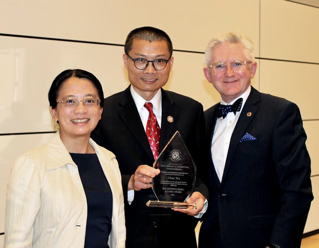 I am so proud of my former student
student, State Delegate Dr. Chao Wu <a href="/Wu4Delegate/">Delegate Chao Wu</a>, who received the 2023 Distinguished Alumnus Award from <a href="/eceumd/">ECE at UMD</a>