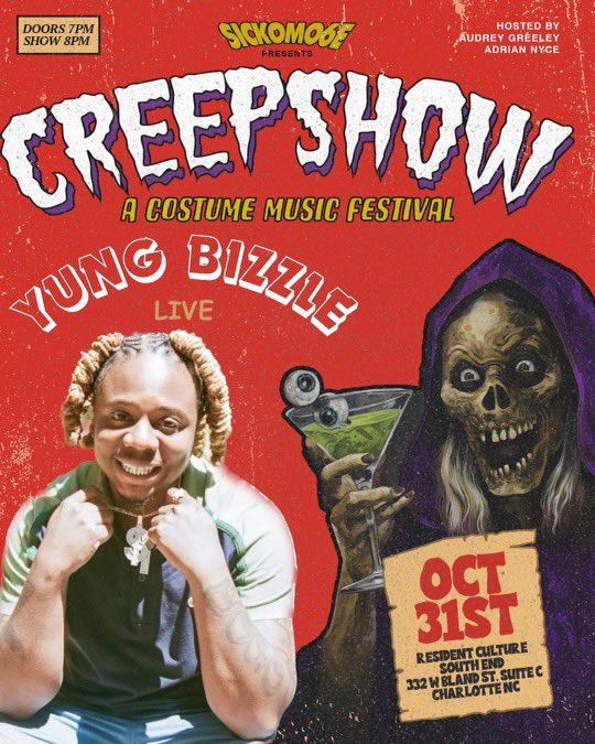 YungBizzle704's tweet image. The BIGGEST Halloween party in Charlotte! #SickoMode || iykyk last year was 🍌 🍌 🍌

eventbrite.com/e/sickomode6-t…