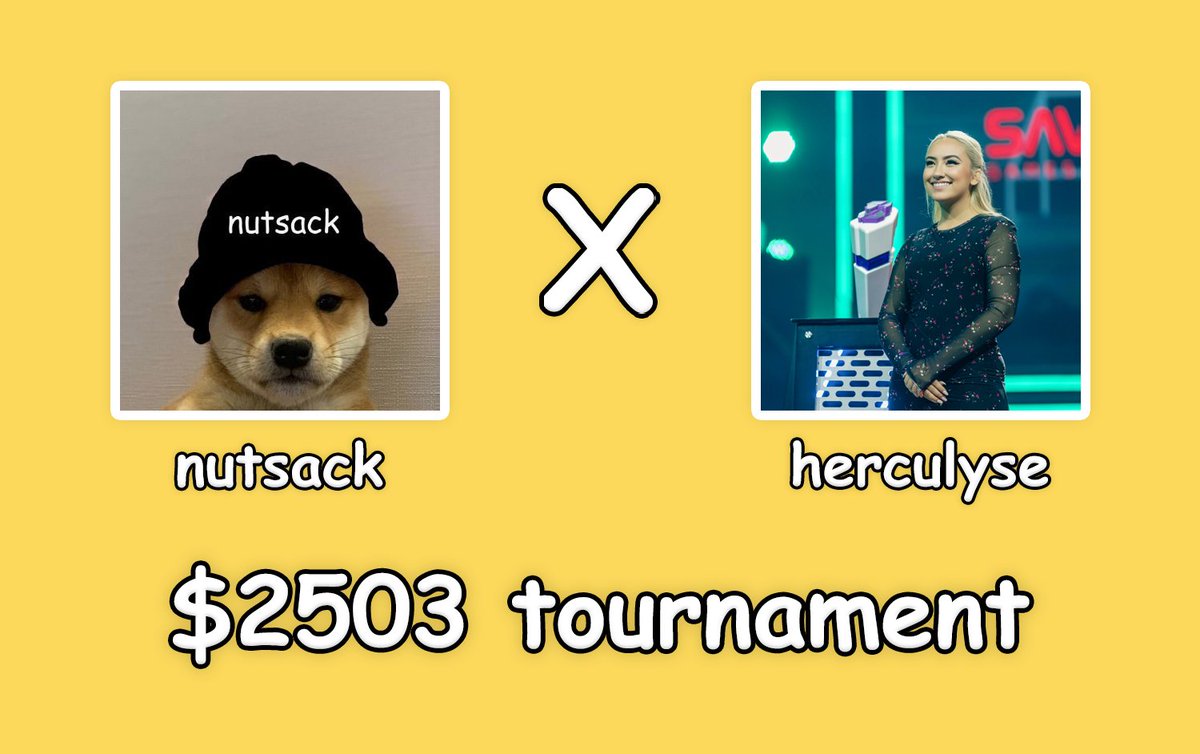 nutsackesports's tweet photo. lets host a tournament for $2503 @herculysee https://t.co/UlGoUaKVYY