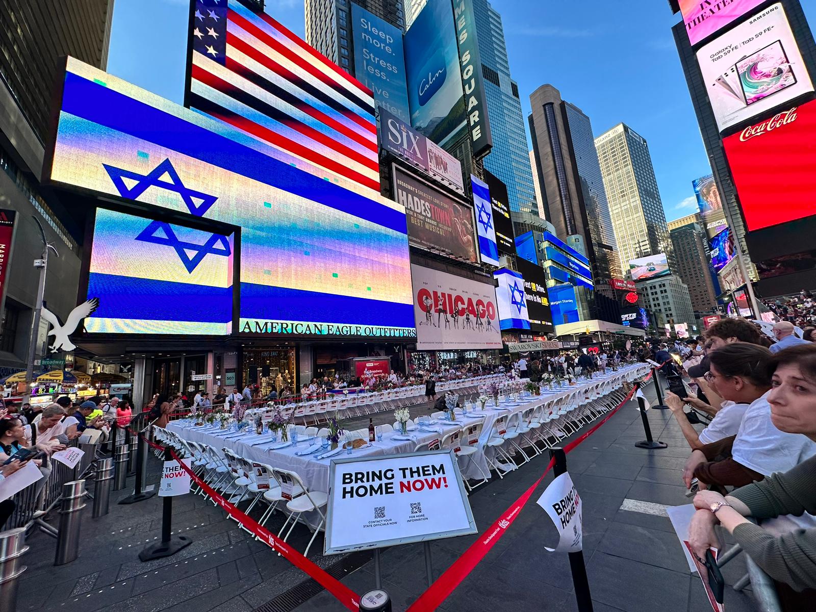 American Jewish Committee on X: &ldquo;224 empty chairs in Times Square 