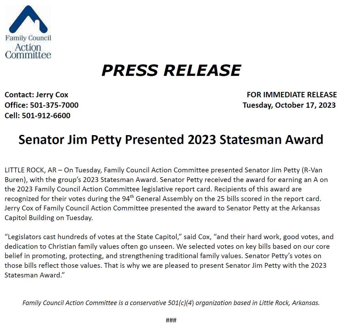 Family Council Action Committee tweet media