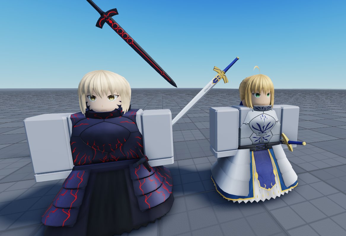 chenchenstuff's tweet photo. excaiba. #FateStayNight #RobloxDev #RobloxUGC #Saber https://t.co/cQh9XNioX1