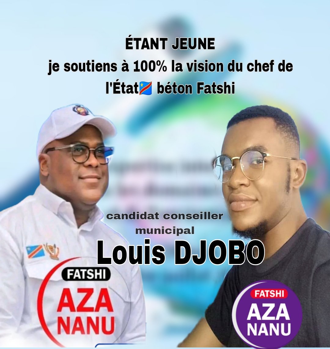 LouisDjobo's tweet photo. @choixdupeupl J'aimerais crois mon mentor politique béton un jour avant les élections vraiment merci beaucoup .+243978462263 https://t.co/tLoVyeurQj