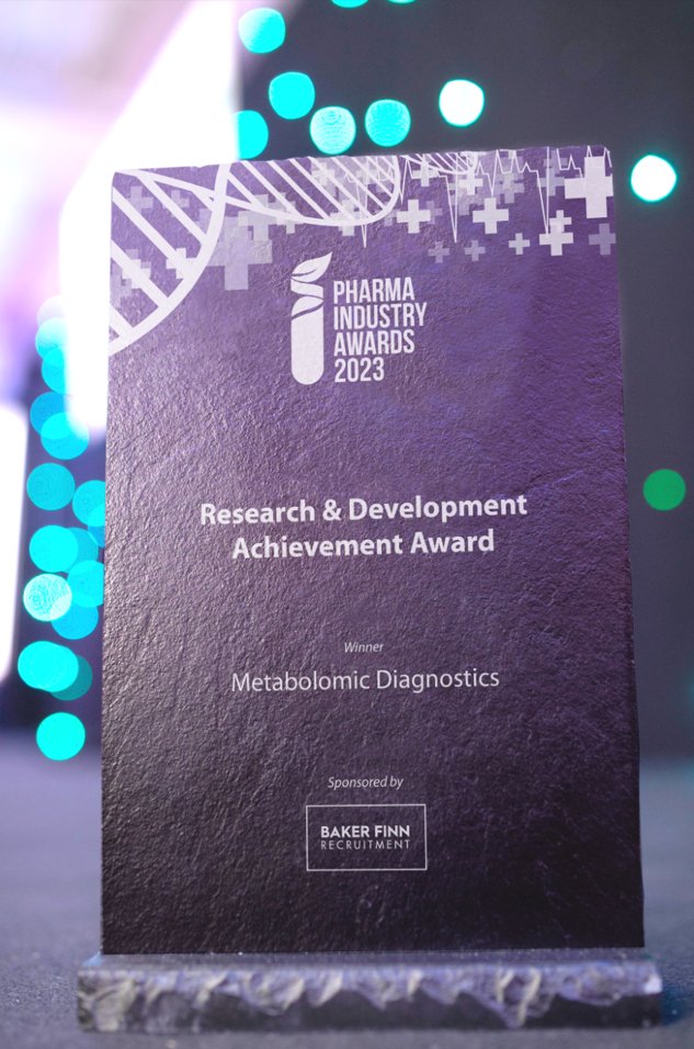 PharmaAwardsIRL's tweet photo. Well done to @metabdx on winning the Research &amp; Development Achievement Award! #PharmaAwardsIRL Sponsored by BakerFinn https://t.co/wiyv4rX5SS