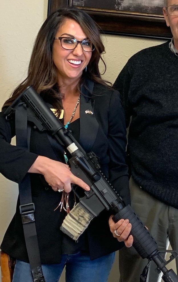 🚨🚨🚨 OUTRAGEOUS! Lauren Boebert co-sponsored a bill to make the AR-15, “The National Gun,” and is still pushing it through. 

Specifically, H.R.1095 would declare the AR-15 style rifle the “National Gun of the United States.”

What are your thoughts?

#BanAssaultWeaponsNow