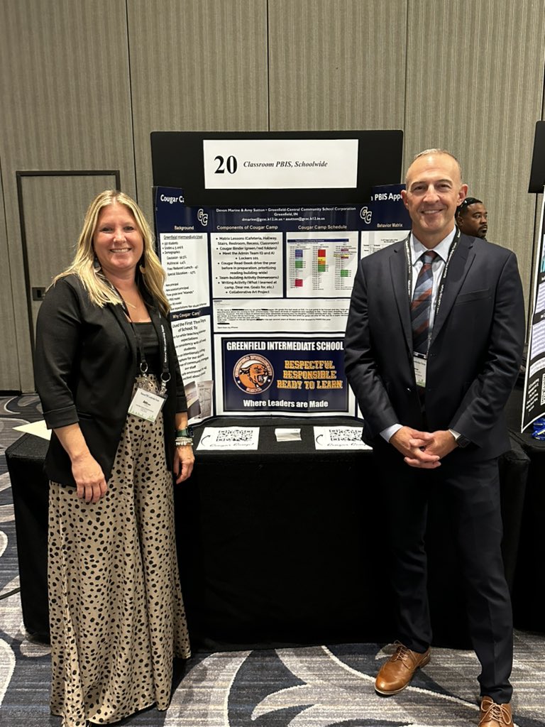 JBS_Principal's tweet photo. With @Devon_Marine representing GC at the #nationalpbisleadershipforum in Chicago, representing Greenfield Central and @GIS_Principal Cougar Camp! https://t.co/ADFAYY7UDb