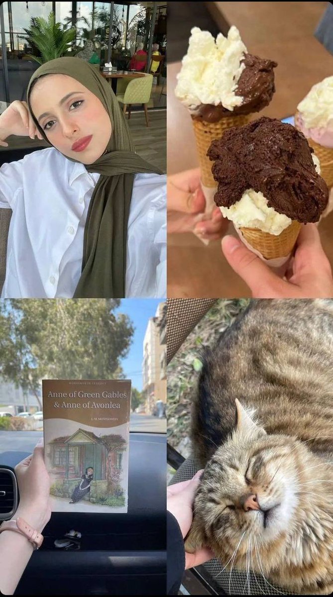 QudsNen's tweet photo. These are Doctor Bisan and her favorite things.
She was a fan of Anne with an E. Her favorite quote was "my life is a perfect graveyard of buried hopes”. 

Bisan had a life but #Israel killed her and buried everything she loved to "defend itself".
#Gaza https://t.co/HIllARVxNT