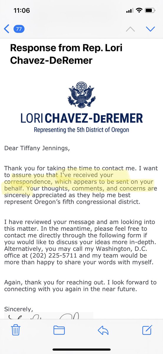 Careful with that passive aggressive response, ⁦<a href="/RepLCD/">Archive: Rep. Lori Chavez-DeRemer</a>⁩. You’re in a purple, Biden +10 district. Keep voting for far right speakers, this will be your last term. #votethemout