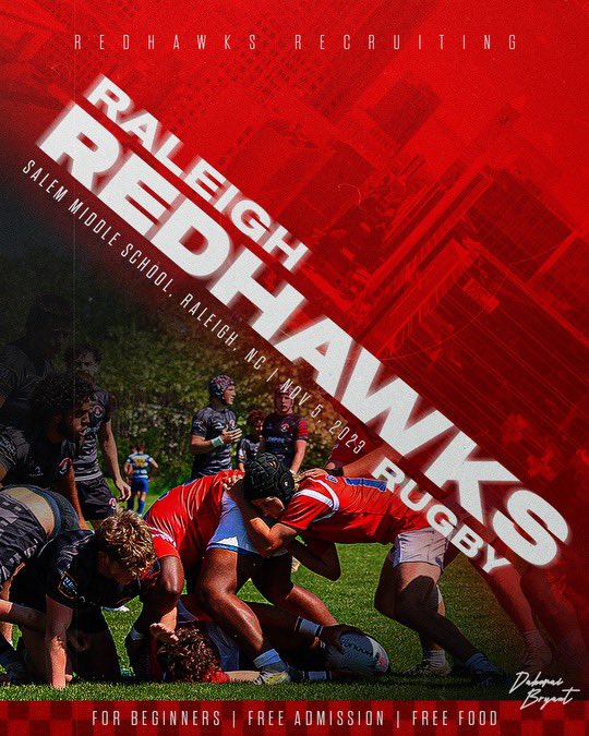 Chris Newcomb (@chrisnewcomb_7) on Twitter photo 🚨Pop out Nov. 5th🚨
Free session for new people interested in rugby
No commitment and free food after
<a href="/RedhawkRugby/">Raleigh Youth Rugby</a> 🚨Pop out Nov. 5th🚨
Free session for new people interested in rugby
No commitment and free food after
<a href="/RedhawkRugby/">Raleigh Youth Rugby</a>