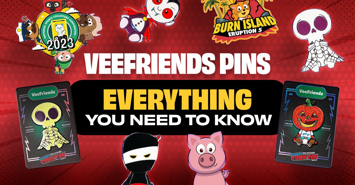 A fresh VeeFriends collectibles blog hot off the press! A Comprehensive Guide to VeeFriends Collectible Pins - Everything You Need to Know

📌 All VF pin releases to date
📌 History of pin collecting
📌 Where to find them on eBay
 📌+ More!

Go read: blog.veefriends.com/a-comprehensiv…