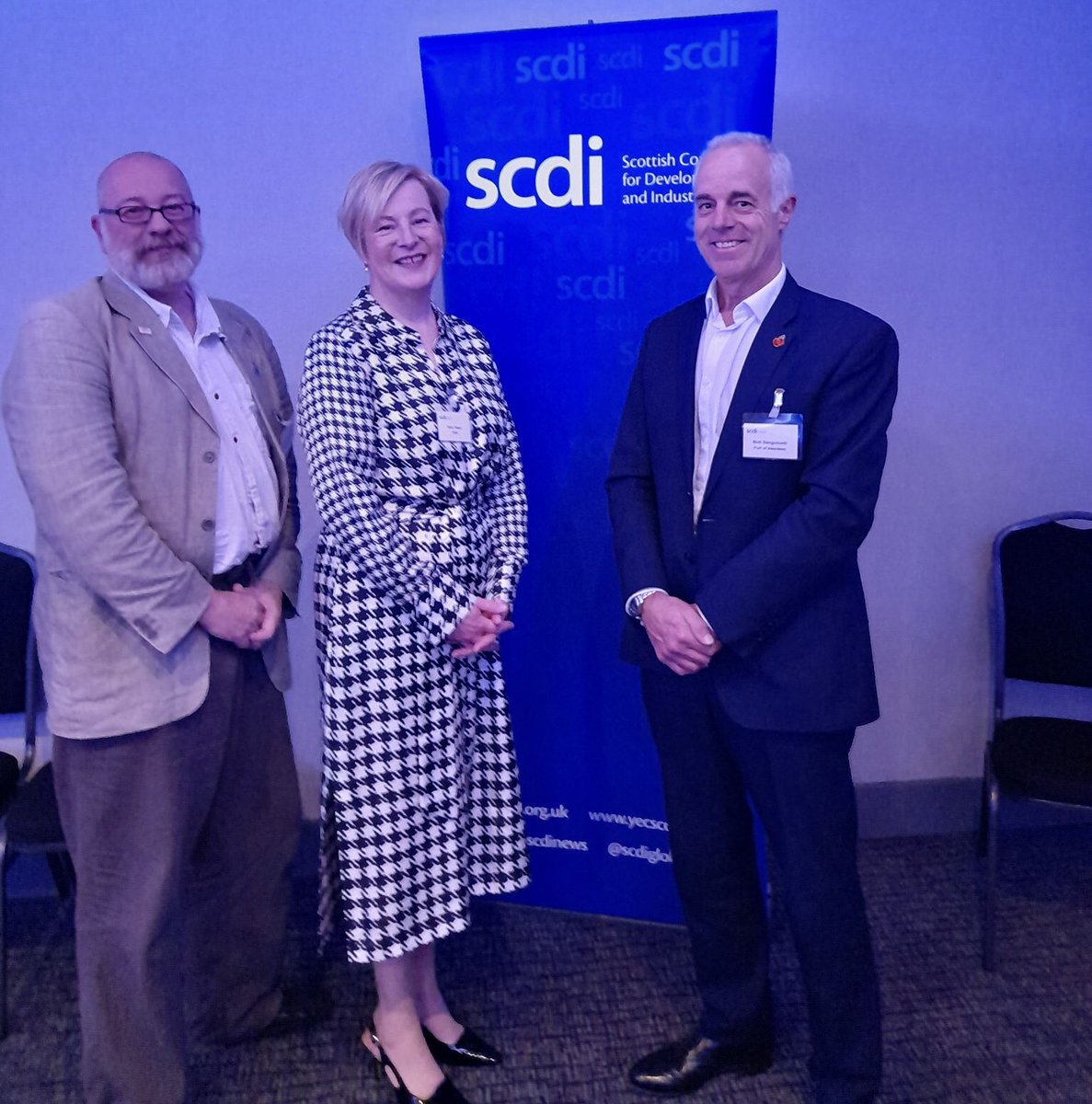 Last outing for the @SCDInews banner in Aberdeen tonight as we welcomed <a href="/ProspectUnion/">Prospect Union</a> National Secretary for Scotland <a href="/UnionTyke/">Richard Hardy</a>