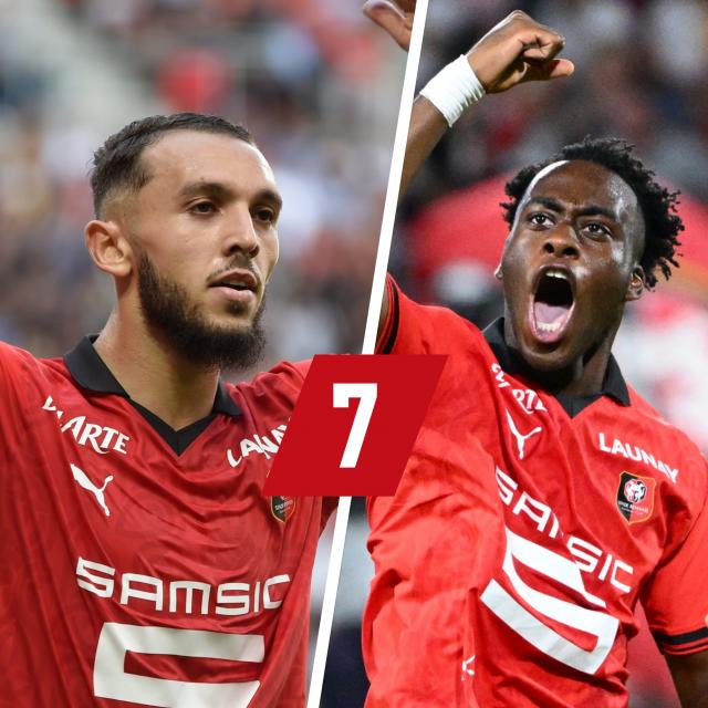 lequipe's tweet photo. Les tops-flops de Panathinaïkos-Rennes en Ligue Europa
Tous deux buteurs lors du succès de Rennes sur la pelouse du Panathinaïkos, Amine Gouiri et Arnaud Kalimuendo ont lancé les Bretons vers la première place du groupe F. https://t.co/zGVx9fyJdg #PAOSRFC https://t.co/ayrZRef9fj