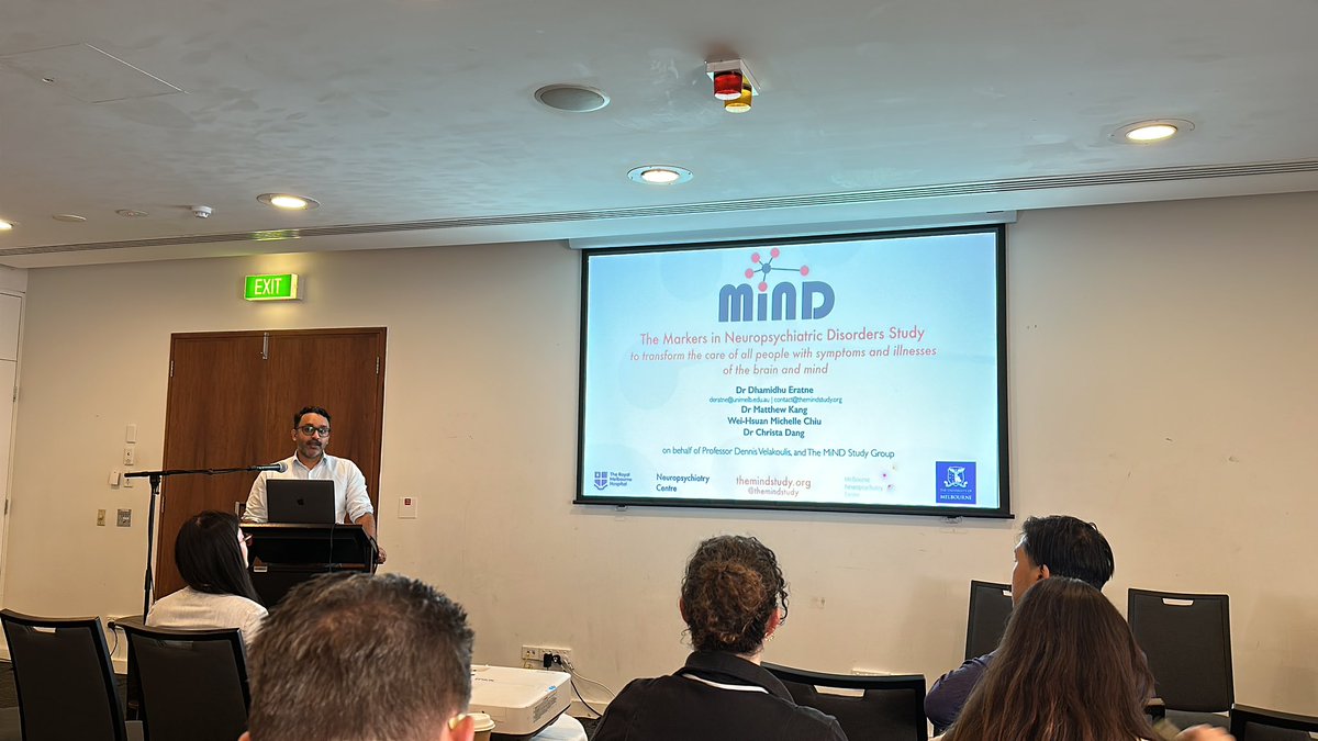 Day 3 of #BPA2023, symposium 4 will discuss about the markers in neuropsychiatric disorders. Discussants: 
<a href="/superdha/">Dhamidhu Eratne</a> <a href="/JessieWHChen/">Jessie Wei-Hsuan Chen @jessiewhchen.bsky.social</a> <a href="/DrMattKang/">Matthew Kang</a>