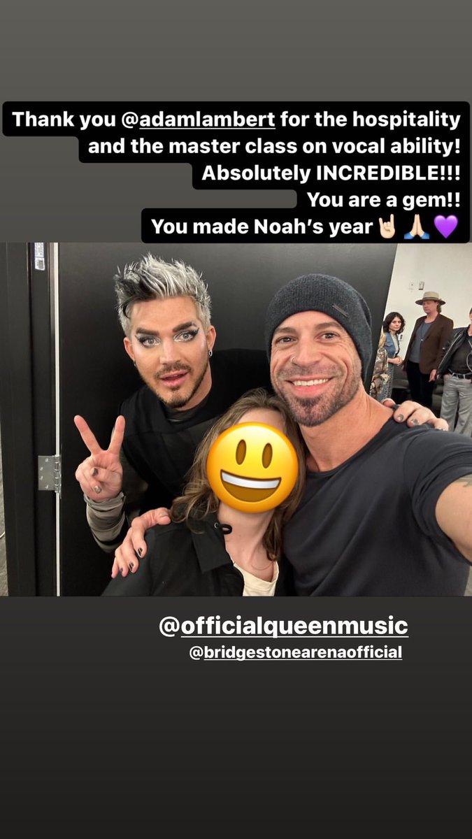 chrisdaughtry's IG story: 
'Thank you @ adamlambert for the hospitality and the master class on vocal ability!...' 
scontent-ams4-1.cdninstagram.com/v/t51.2885-15/…