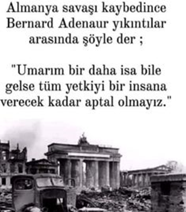 DeSeteneya's tweet photo. "Umarım bir daha İsa bile gelse tüm yetkiyi bir insana verecek kadar aptal olmayız."
Ve olmadılar... https://t.co/TfaLpVvErs