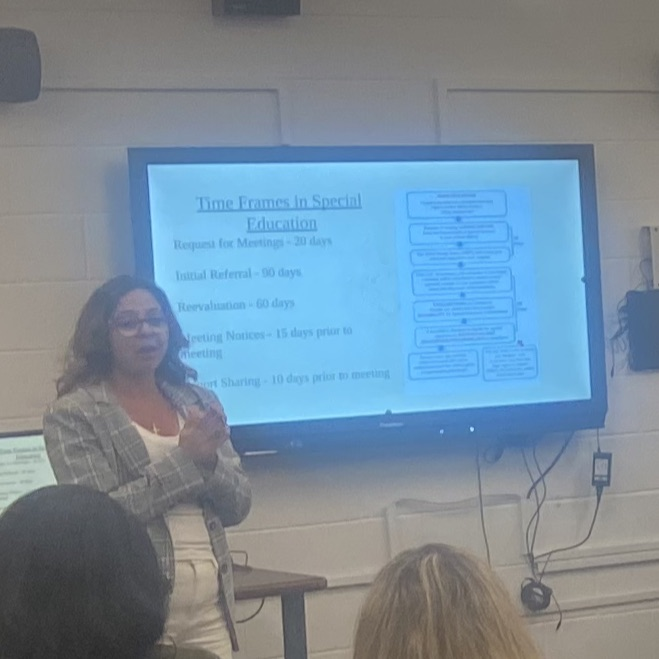 TFSPantherPride's tweet photo. Great evening of learning about IEP essentials. Thank you Mrs. Walsifer, Mrs. Blonder, TFSEPAG members and our parents! #tfspantherpride https://t.co/ks9nzCAByC