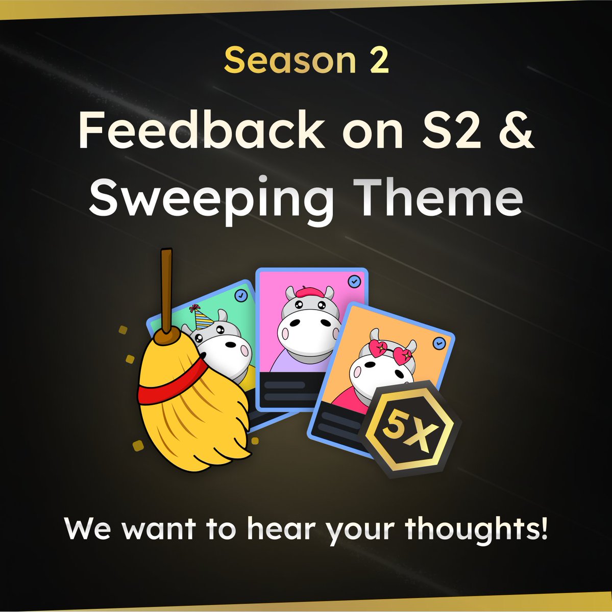 S2 bonuses for “Sweep” transactions have been live for over a week! 🔥 How are you liking this season’s theme? What theme do you want to see in the future? What “Sweep” are you saving up ADA for? 🧹 We wanna hear your thoughts below 👇