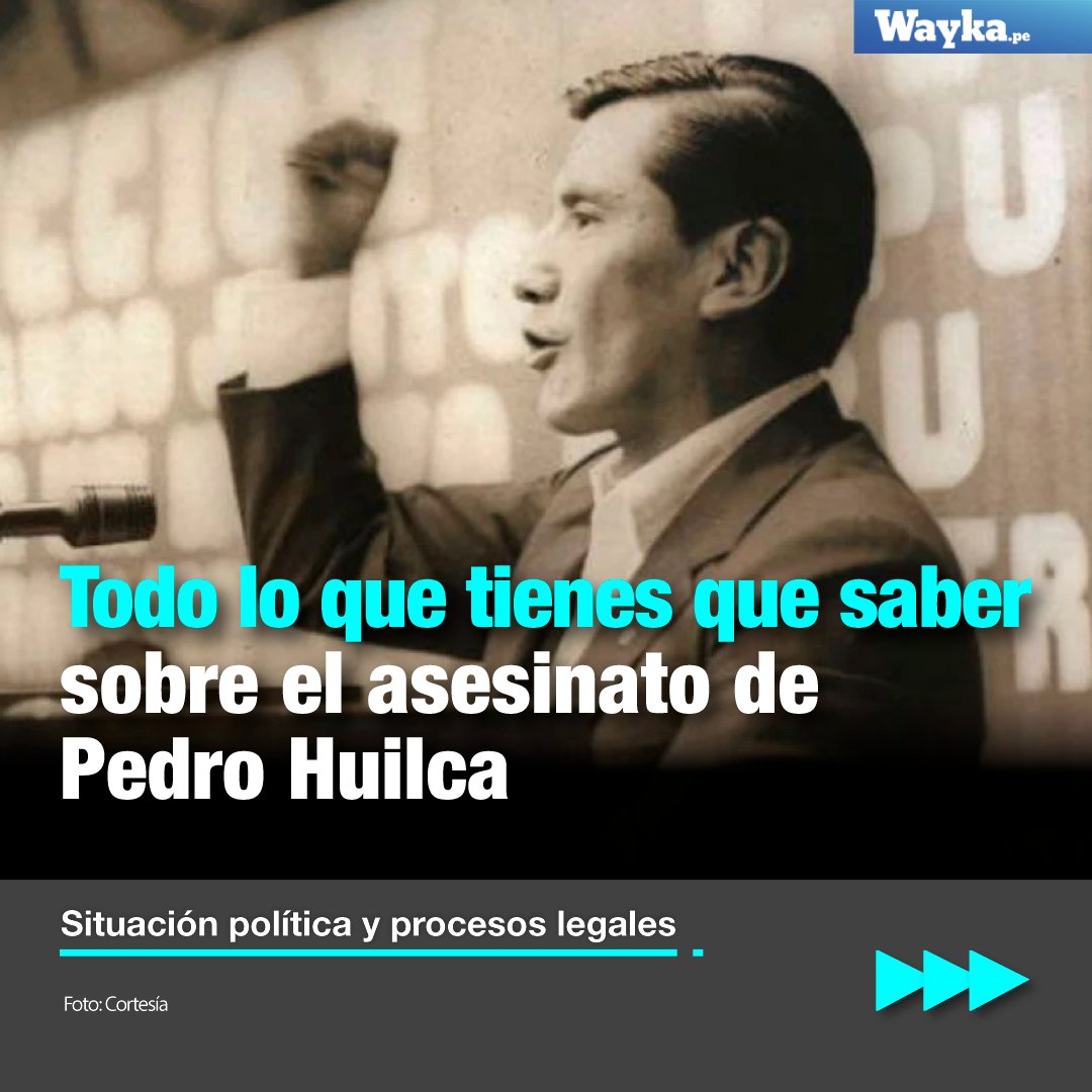WaykaPeru's tweet photo. 📌Desde hace 31 años no hay culpable por el asesinato del líder sindical Pedro Huilca. Sin embargo, esto podría cambiar a fin de mes de octubre.

👉Entre los acusados figuran miembros del Grupo Colina y Vladimiro Montesinos. Repasa aquí todo lo que se sabe del caso.

(Hilo)🧵 https://t.co/6pJDdg4J7F