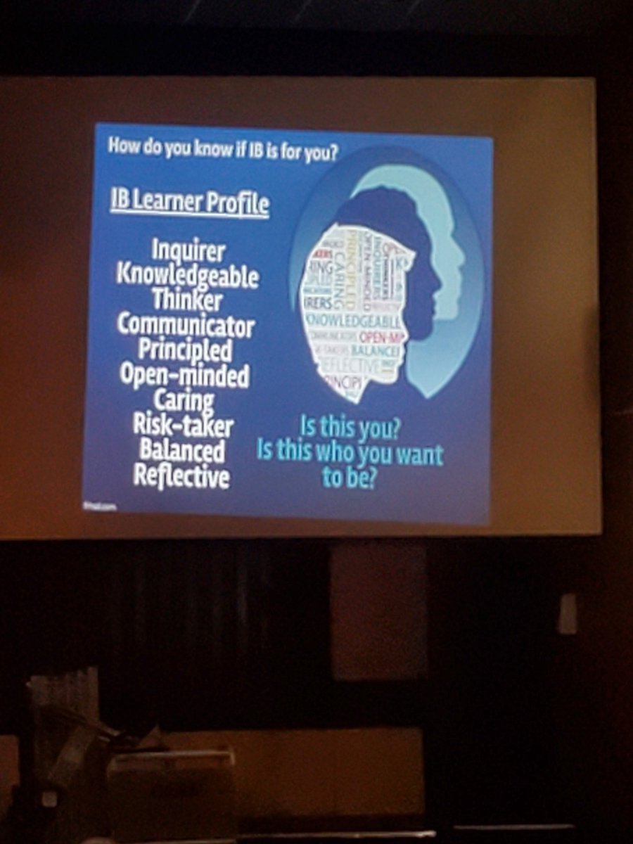 IB Information night here at HHS. Our IB students are doing an awesome job sharing their experience.