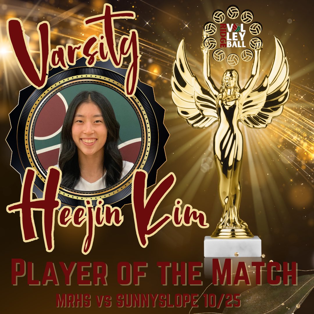 Congratulations Heejin!! You kept your effort and energy and never quit!! You’ve done an amazing job all season! Congratulations!!!