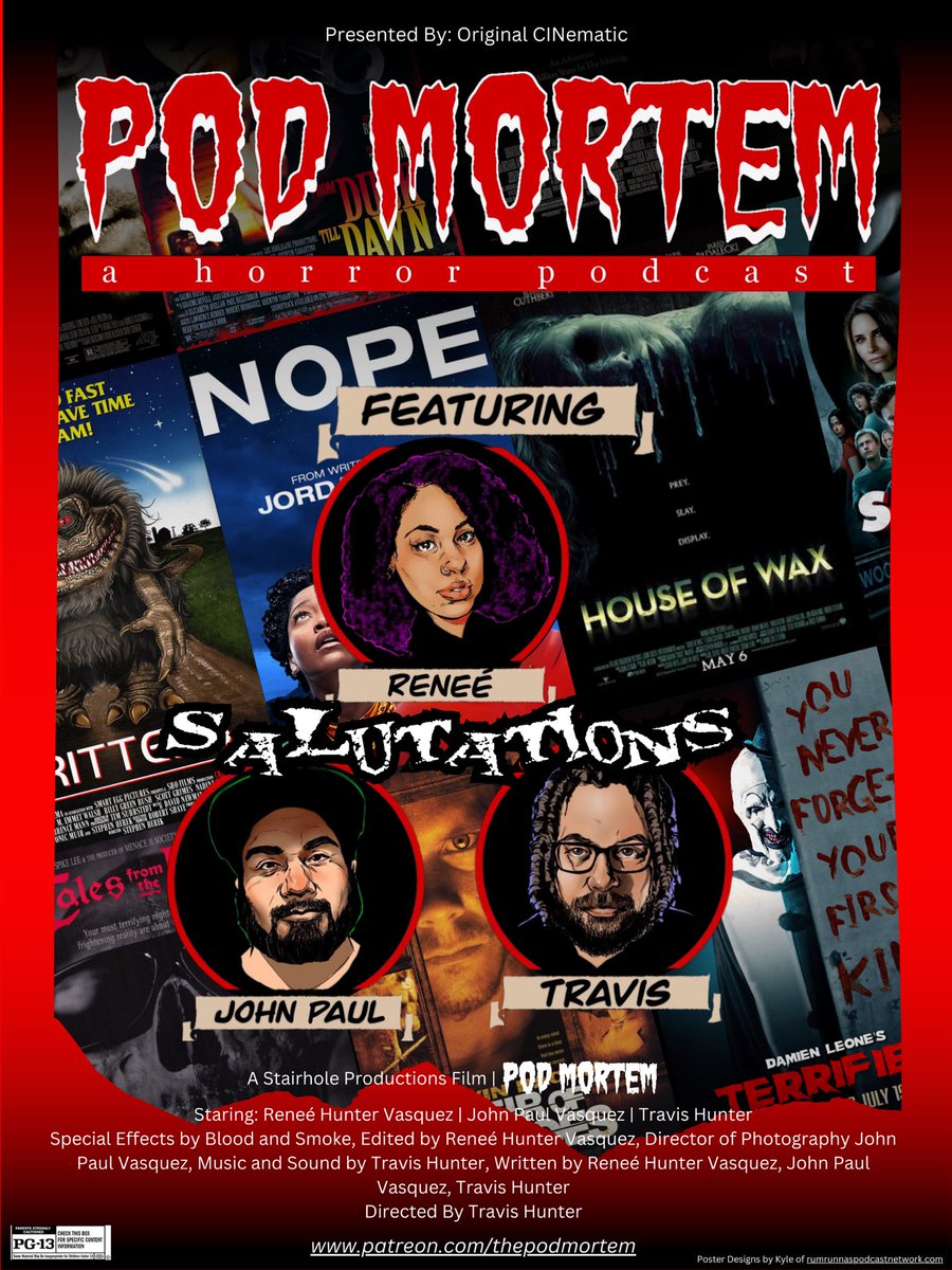 So I’m still waiting for people to let me make them movie posters for their pods. For now I’ll just make fan art ones for the pods I listen to like <a href="/thepodmortem/">Pod Mortem: A Horror Podcast</a>! Who should I do next? 
#intober but I don’t draw anymore.