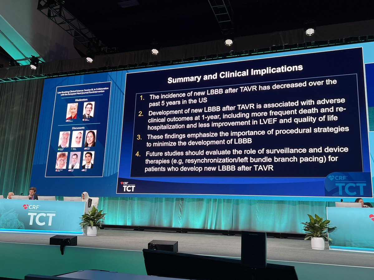 LBBB after TAVR…not a benign condition #TCT2023