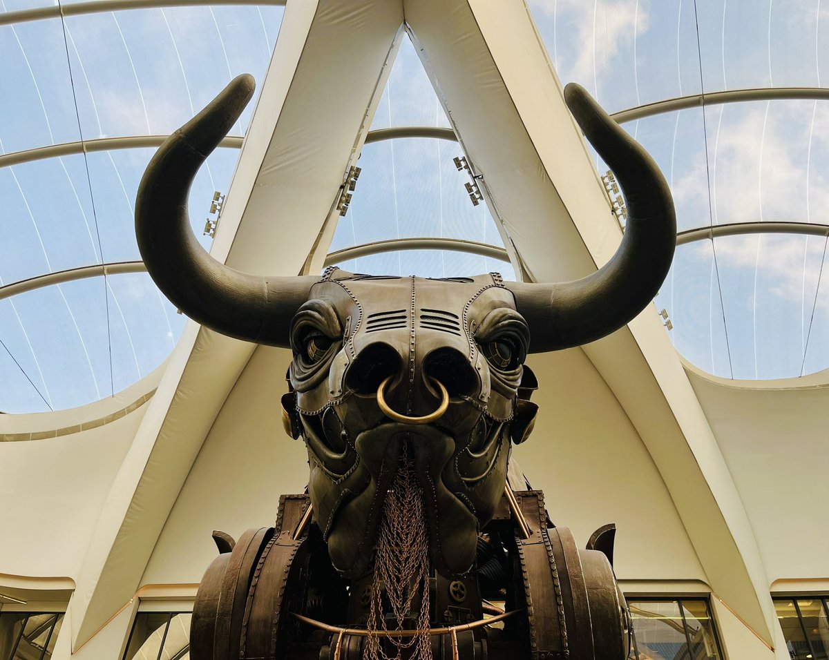 Always happy to see #OzzyTheBull when returning to #NewStreetStation